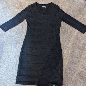 Like new Calvin Klein gray striped dress